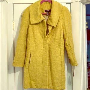 Alfani lime green wool coat